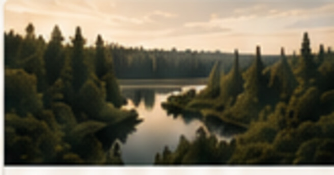 Northern wetlands surrounded by trees